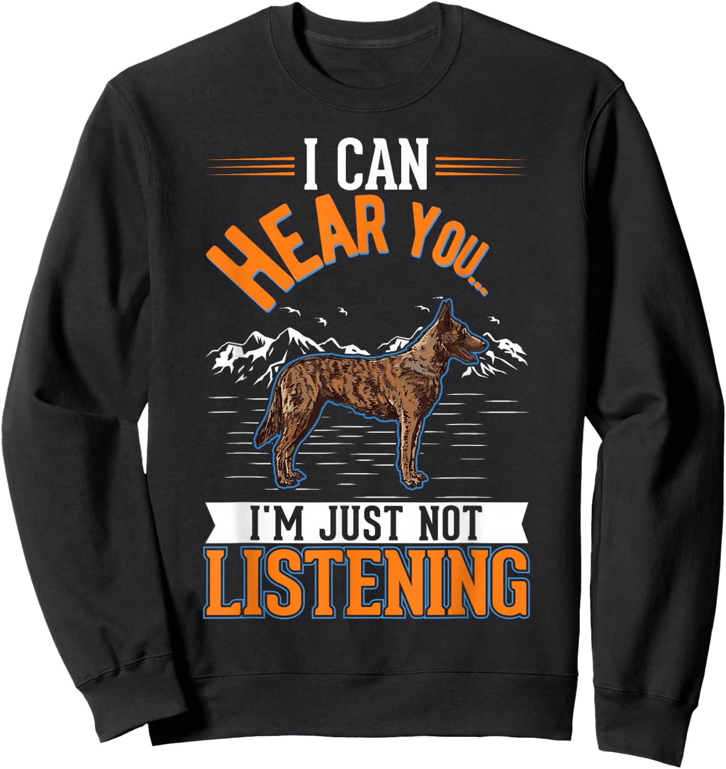 Hollandse Herder Dutch Shepherd Sweatshirt - Sweatshirt | Black