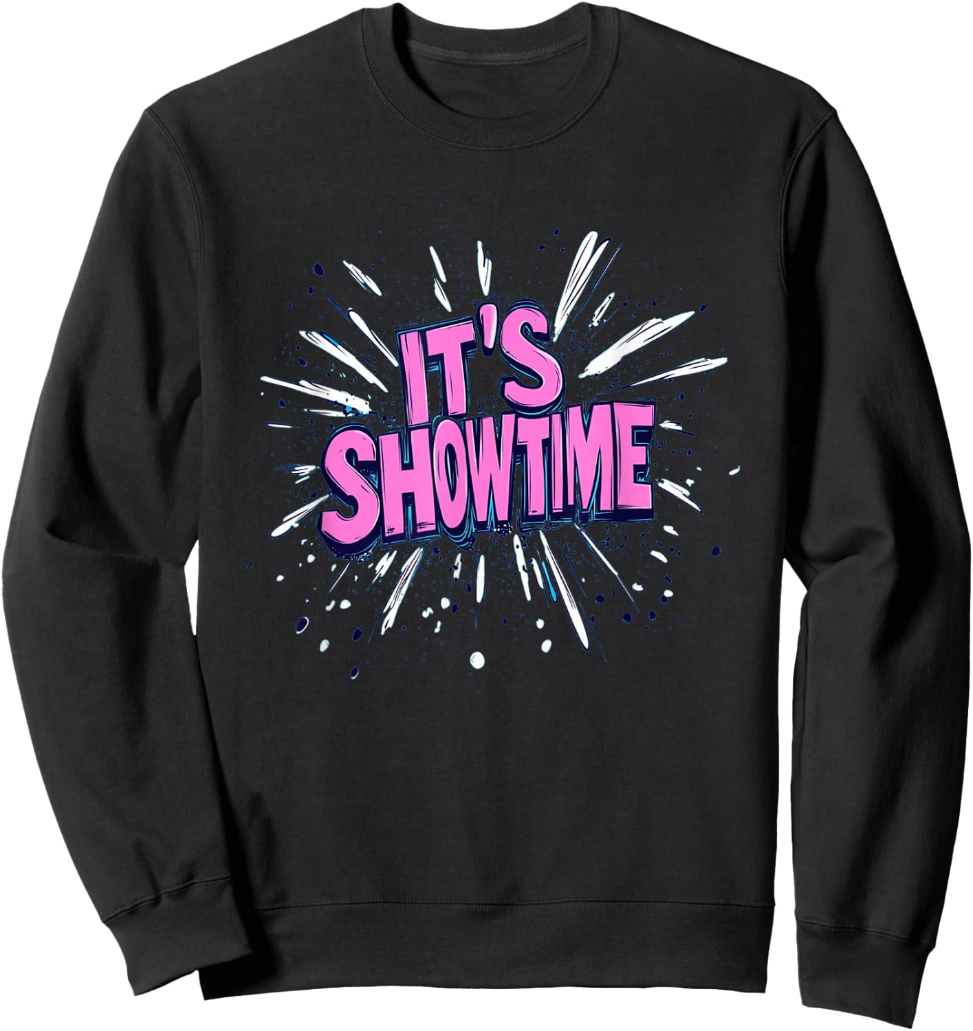 Nice It's Showtime Emblem for Boys and Girls Sweatshirt - Sweatshirt | Black