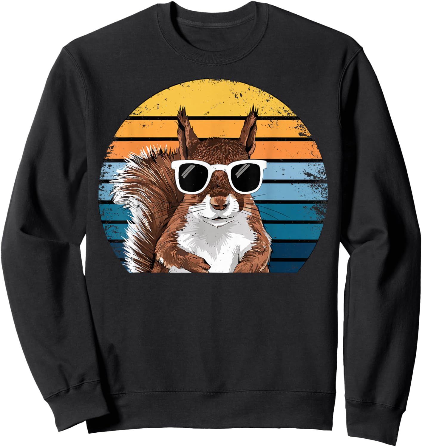 Vintage Squirrel Sweatshirt - Sweatshirt | Black