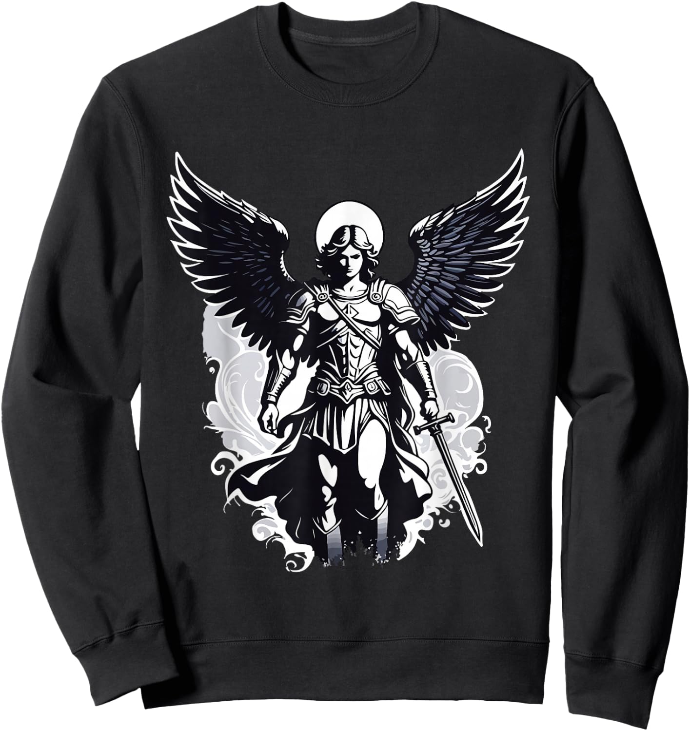 Christian Archangel Saint Michael , Black, S Sweatshirt - Sweatshirt | Black
