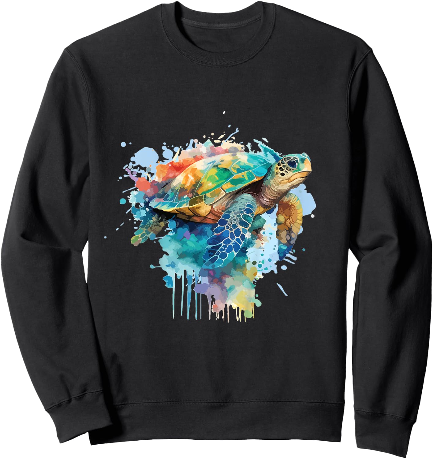 Kinder Schildkröten Kinder Wasserschildkröte Ozean Meer Schildkröte Sweatshirt - Sweatshirt | Black