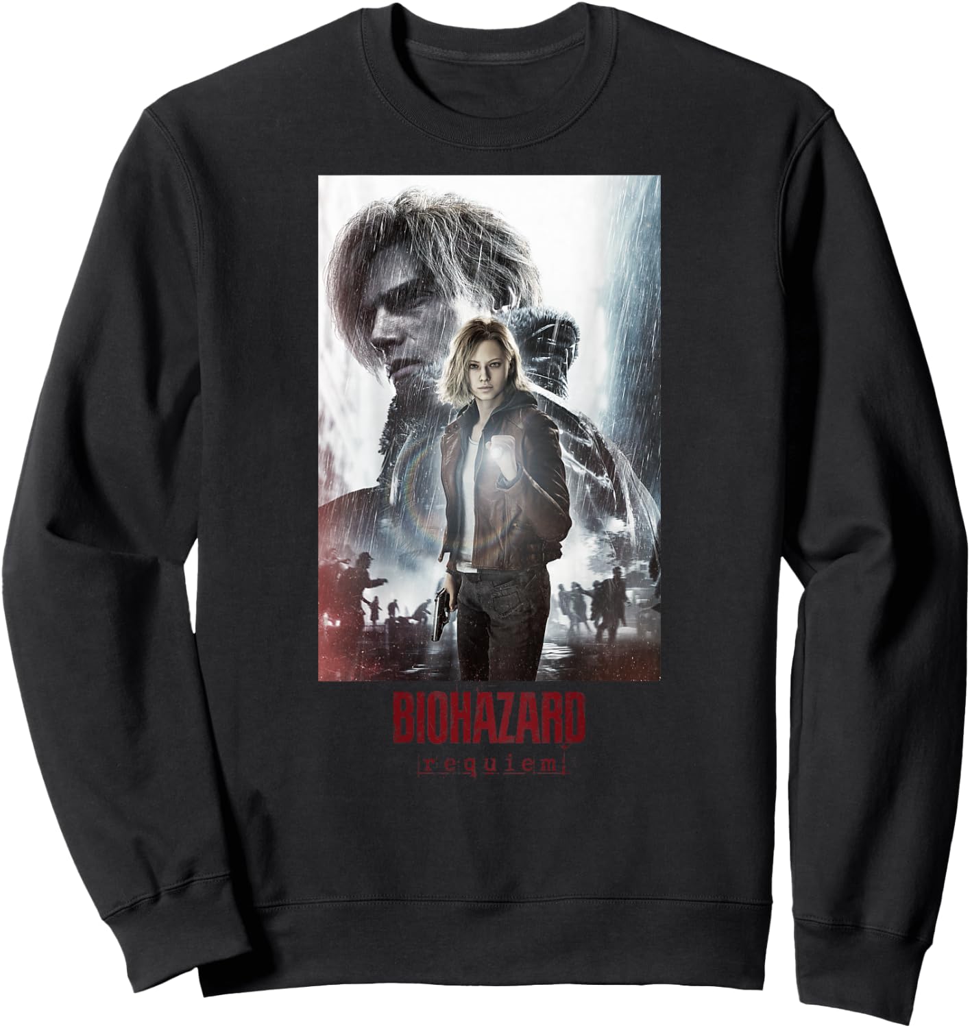 Resident Evil Requiem Leon ＆ Grace Art BP(W) Sweatshirt - Sweatshirt | Black