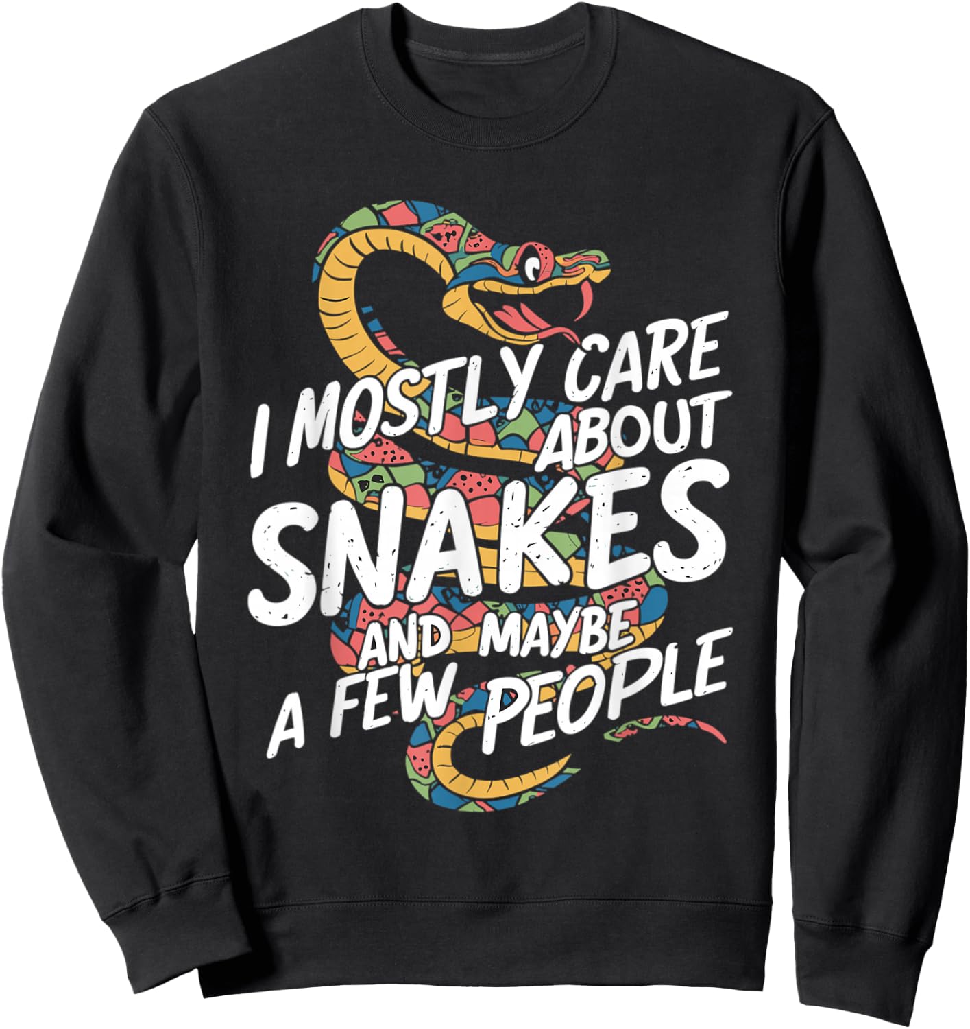 Funny Snakes Sweatshirt - Sweatshirt | Black