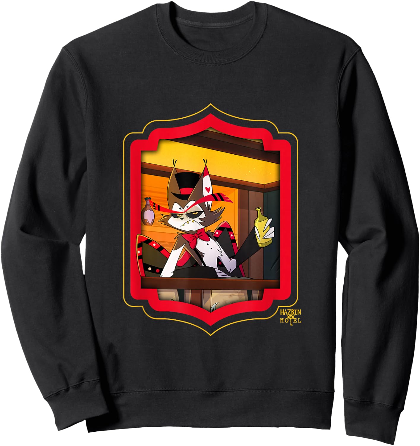 Hazbin Hotel - Husk , black Sweatshirt - Sweatshirt | Black