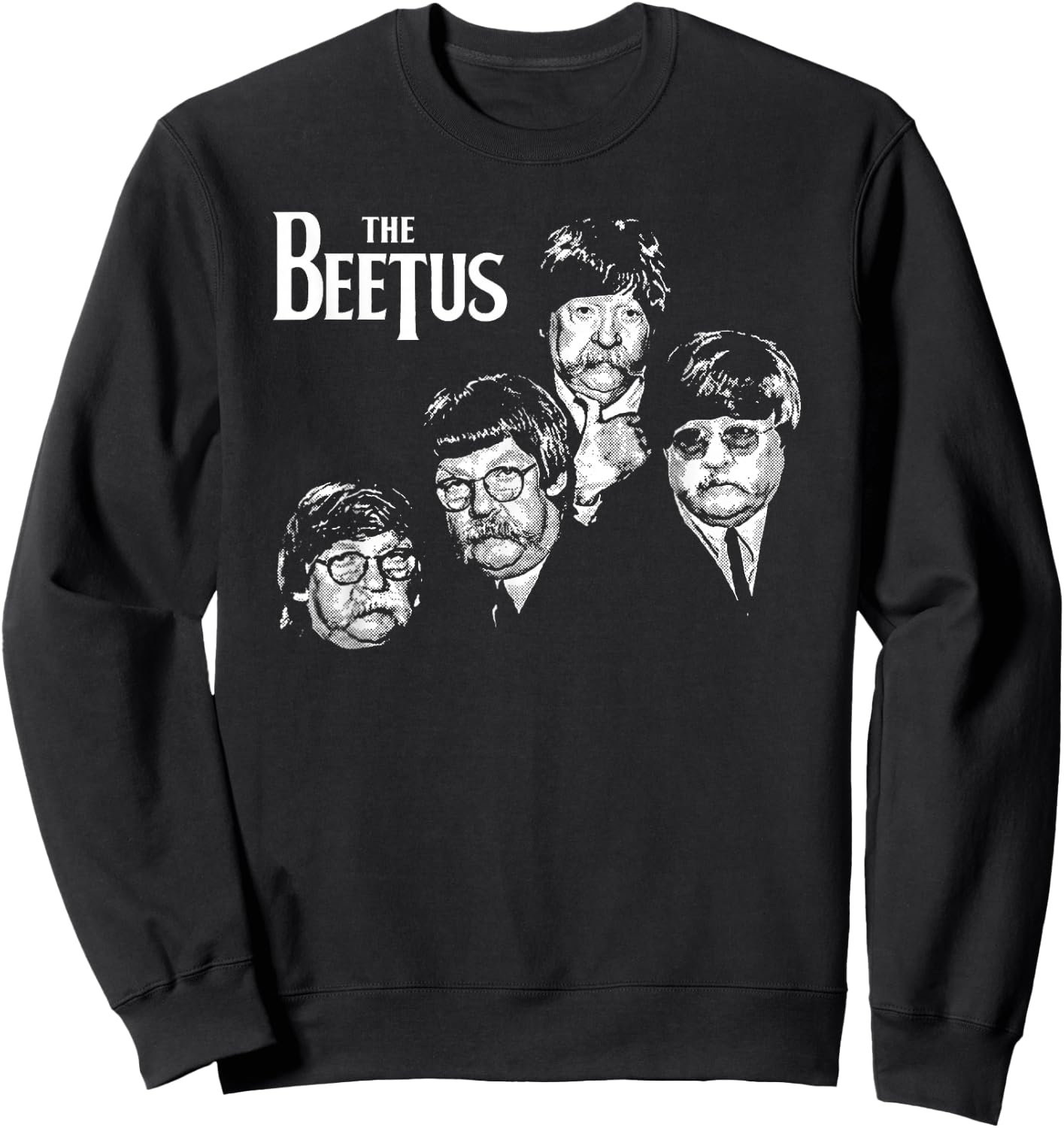 The Beetus Funny Retro 1960s Rock Music Diabeetus Vintage Sweatshirt - Sweatshirt | Black