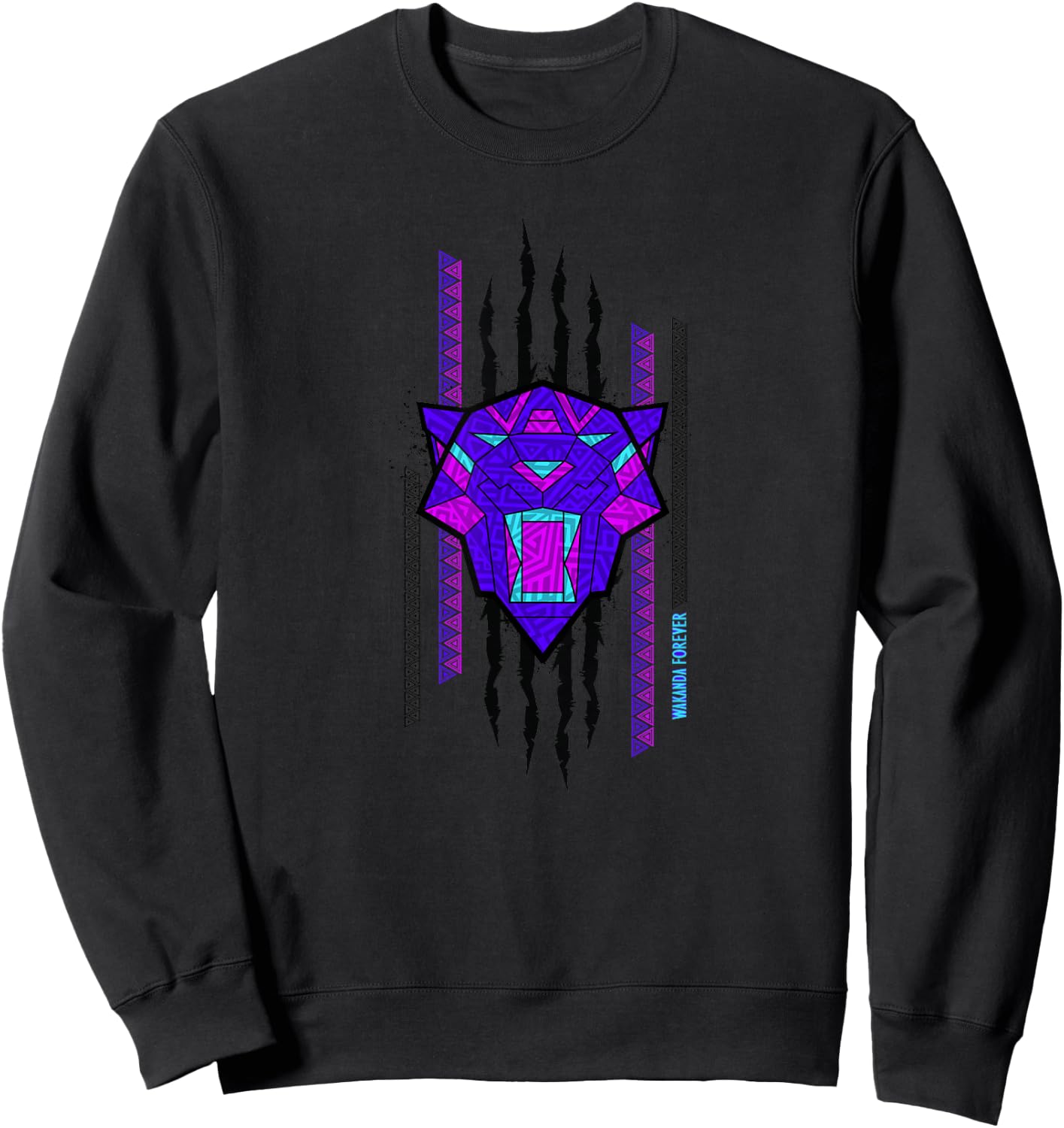 Marvel Black Panther: Wakanda Forever Panther Claw Marks Sweatshirt - Sweatshirt | Black