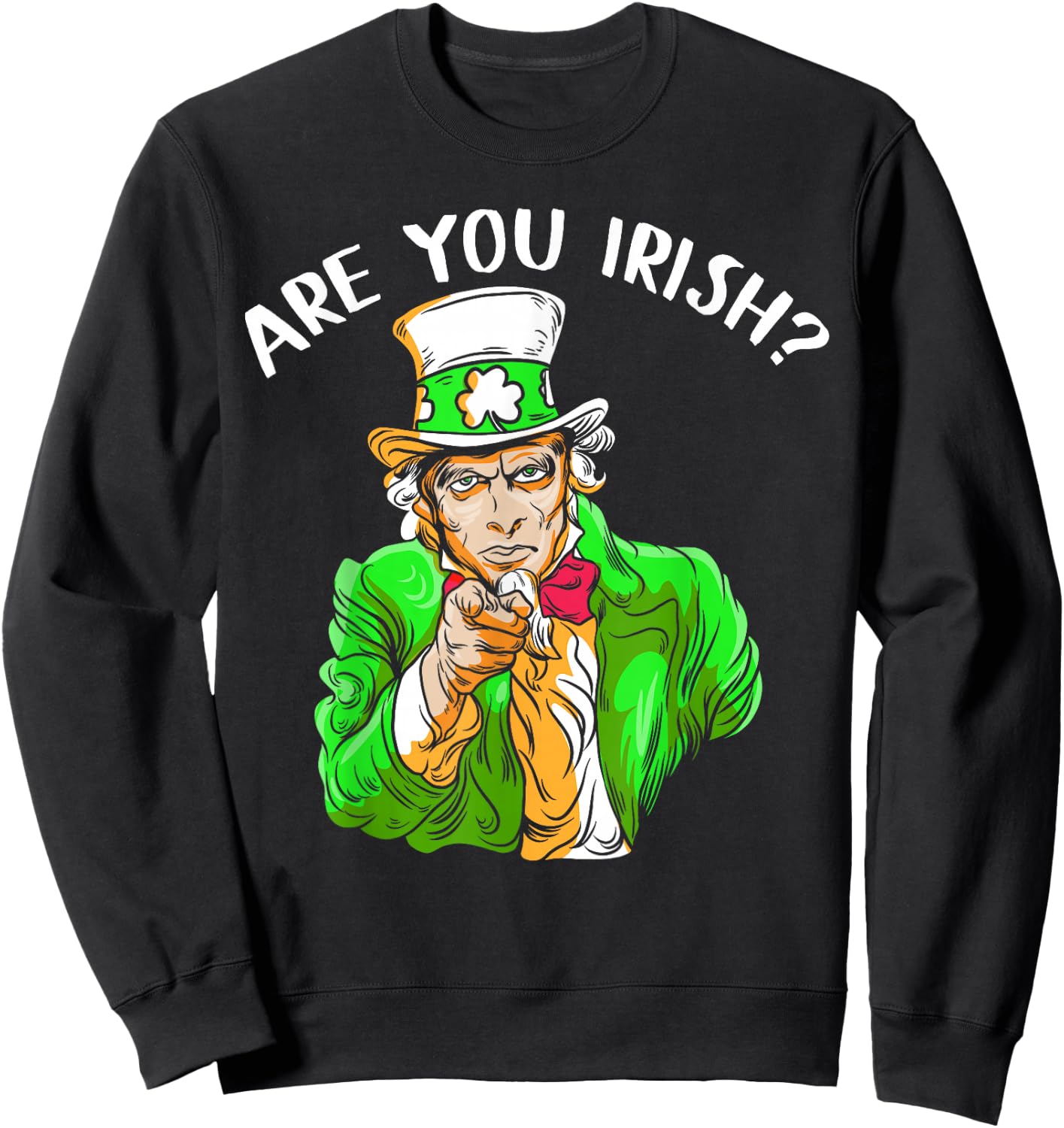 Leprechaun Irischer Onkel St. Paddy's Charm St. Patrick's Day Sweatshirt - Sweatshirt | Black