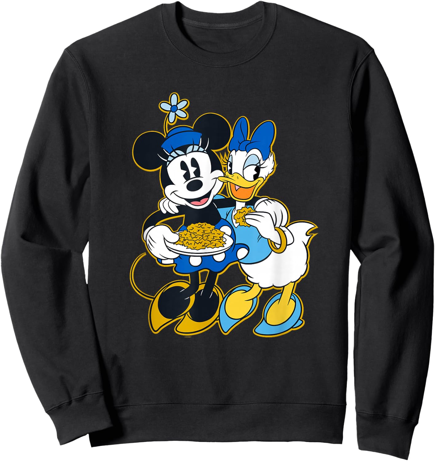 Disney Minnie Mouse & Daisy Duck Happy Hanukkah Sweatshirt - Sweatshirt | Black