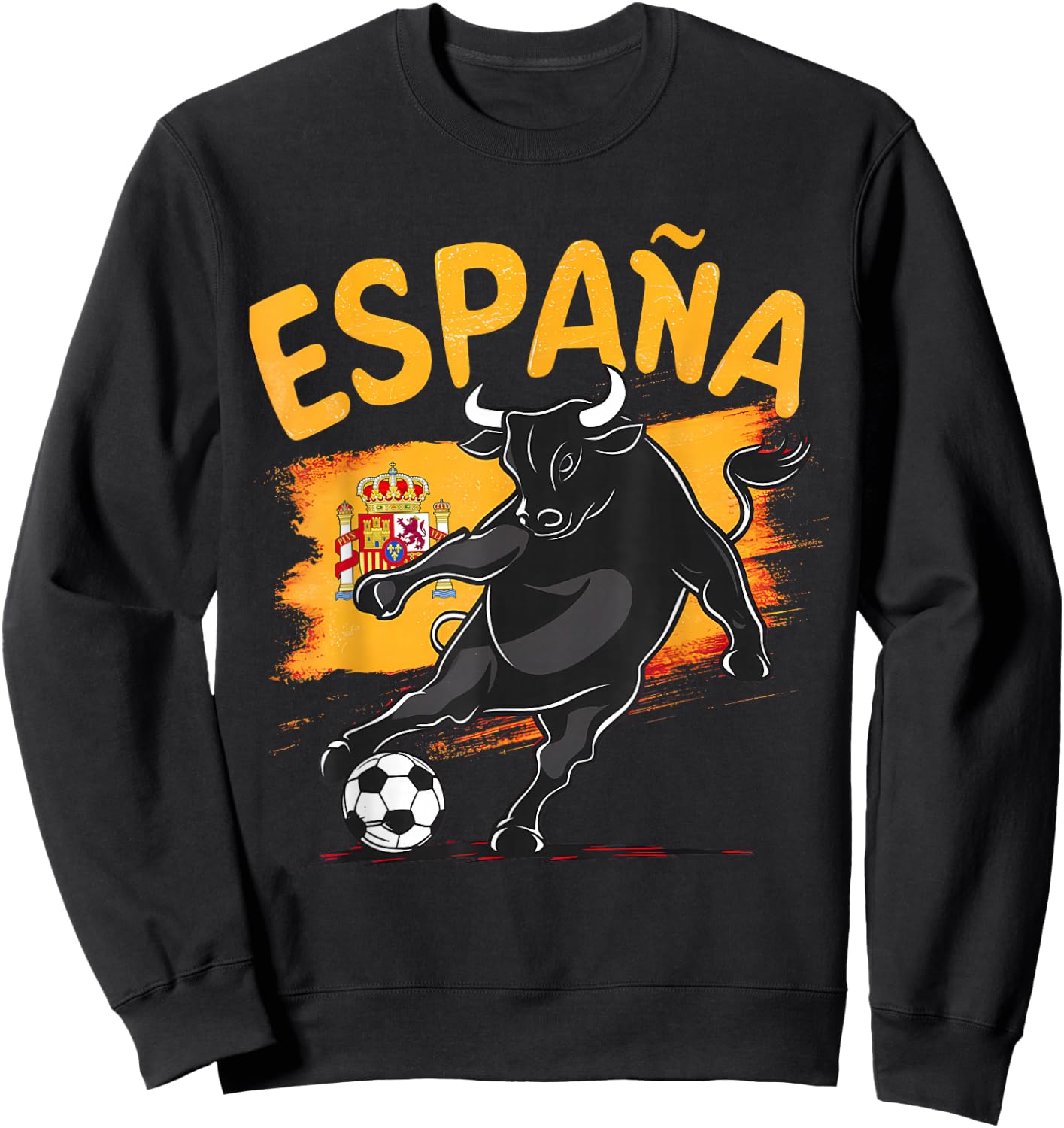Spain Shirt Goal 2024 Football Soccer Football Europe Europe , red Sweatshirt - Sweatshirt | Black