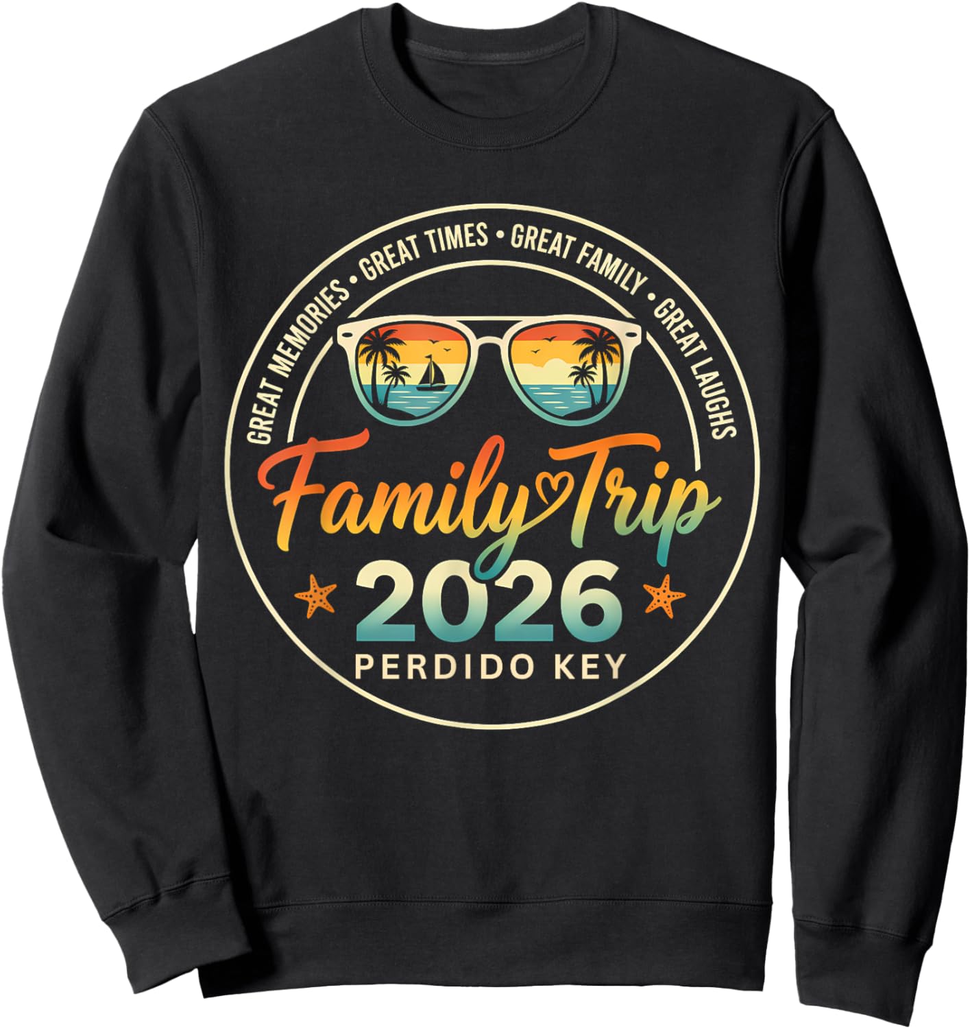 Perdido Key Weekend 2026 Family Trip 2026 Summer Vacation Sweatshirt - Sweatshirt | Black