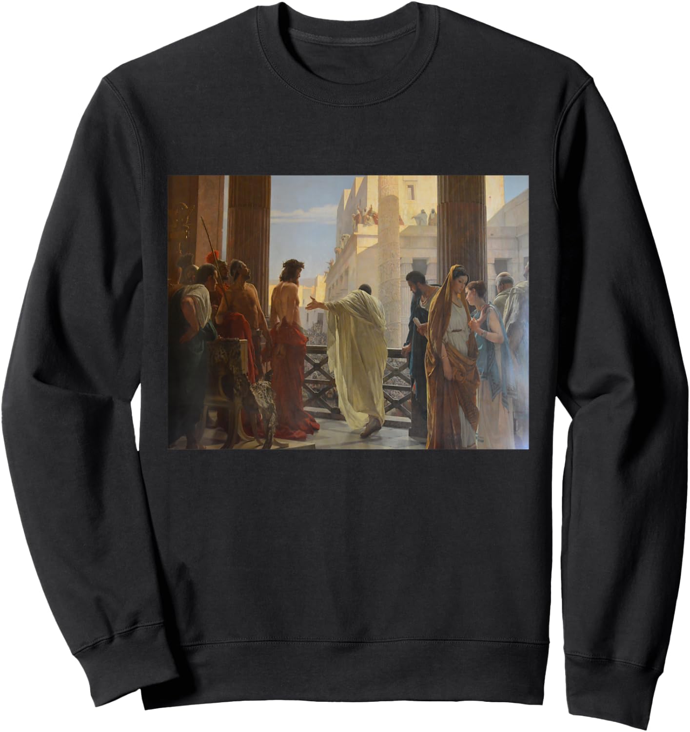 Antonio Ciseri's Ecce Homo Sweatshirt - Sweatshirt | Black