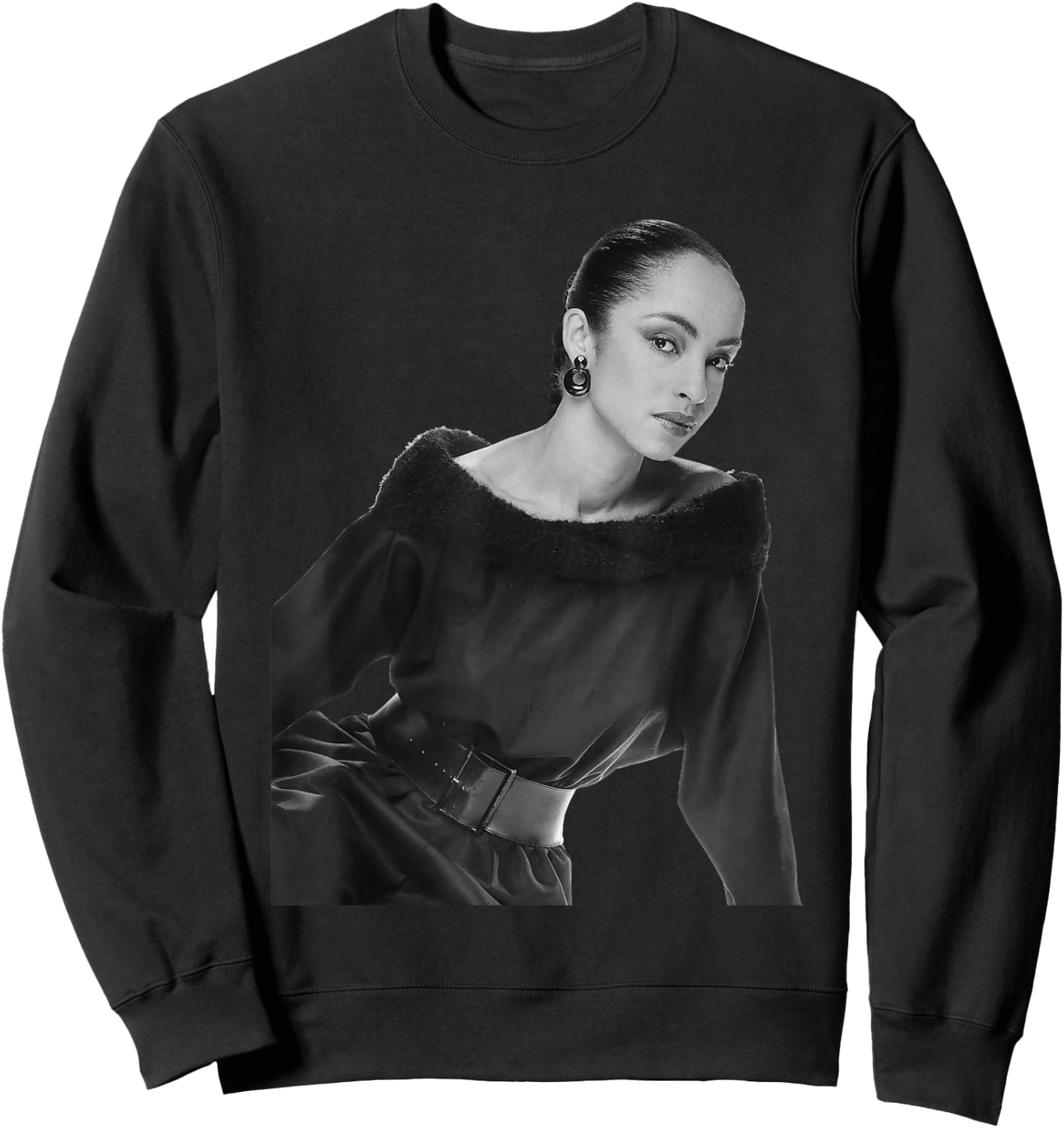 Portrait of the Singer of Sade Sweetest Taboo 1984 Sweatshirt - Sweatshirt | Black