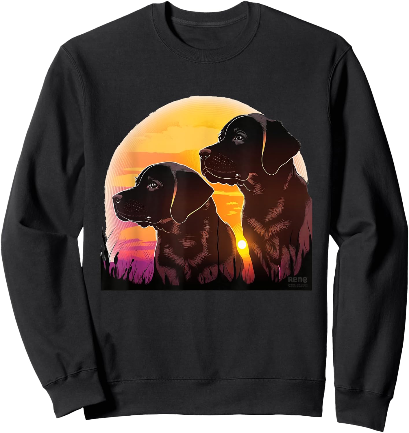 Cute Black Lab Black Labrador Retriever Puppy Dog Mom Animal Men Women Kids Sweatshirt - Sweatshirt | Black