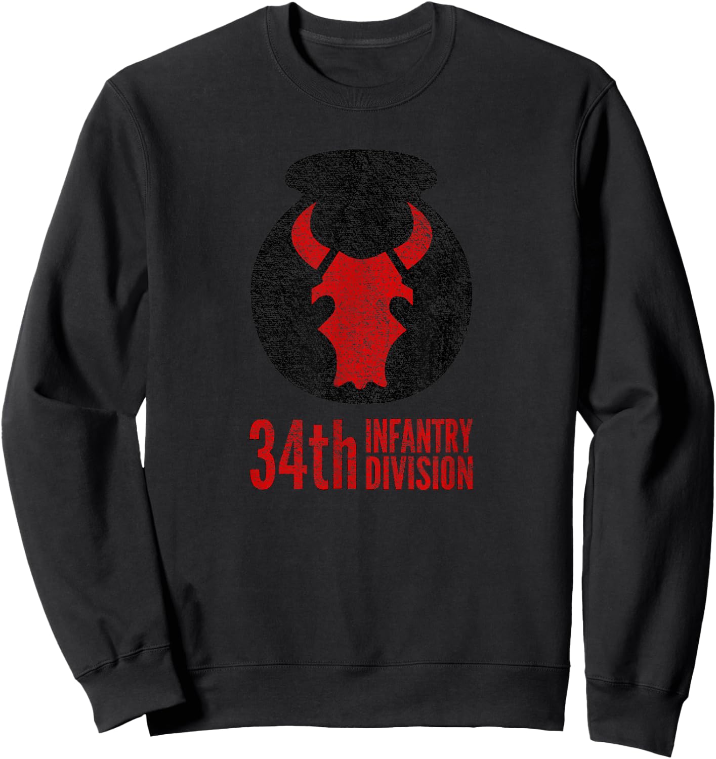 34th Infantry Division Army Sweatshirt - Sweatshirt | Black