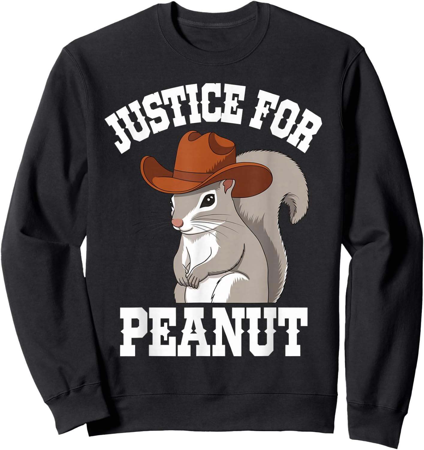Justice For Peanut the Squirrel 2024 Sweatshirt - Sweatshirt | Black