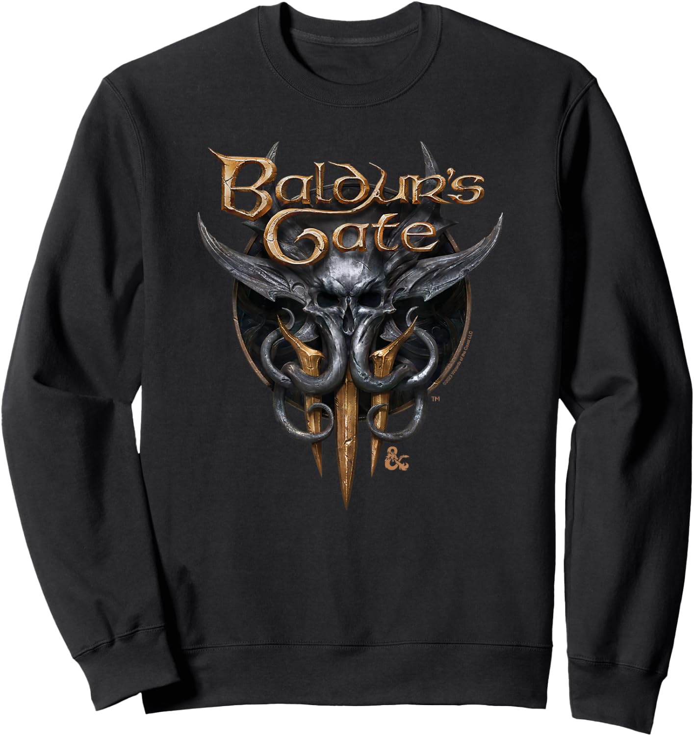 Dungeons & Dragons Baldur's Gate III Illithid Logo , black Sweatshirt - Sweatshirt | Black