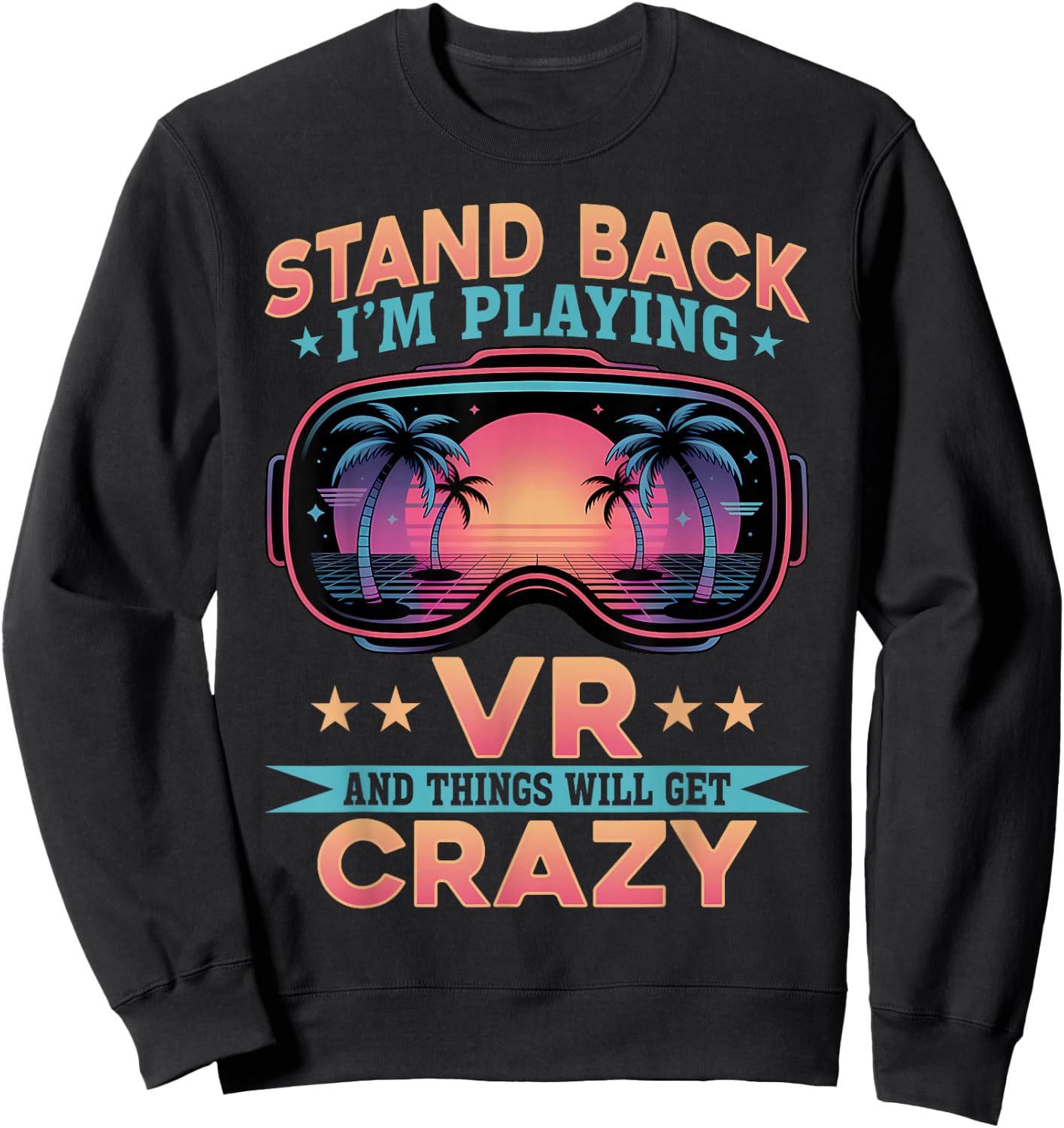 Gaming Funny VR Gamer Sweatshirt - Sweatshirt | Black