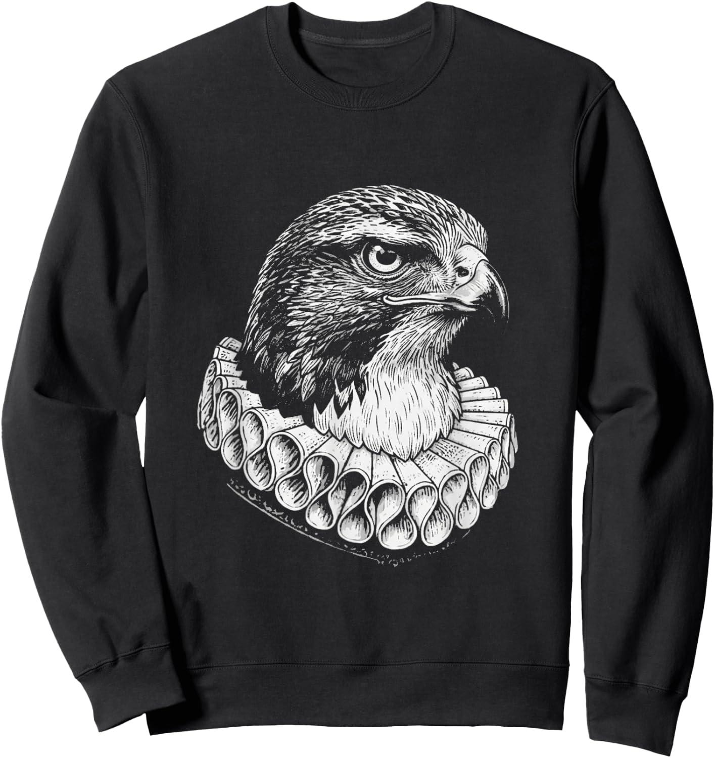 Habicht Renaissance Portrait Vintage Edle Habicht Kunst Sweatshirt - Sweatshirt | Black