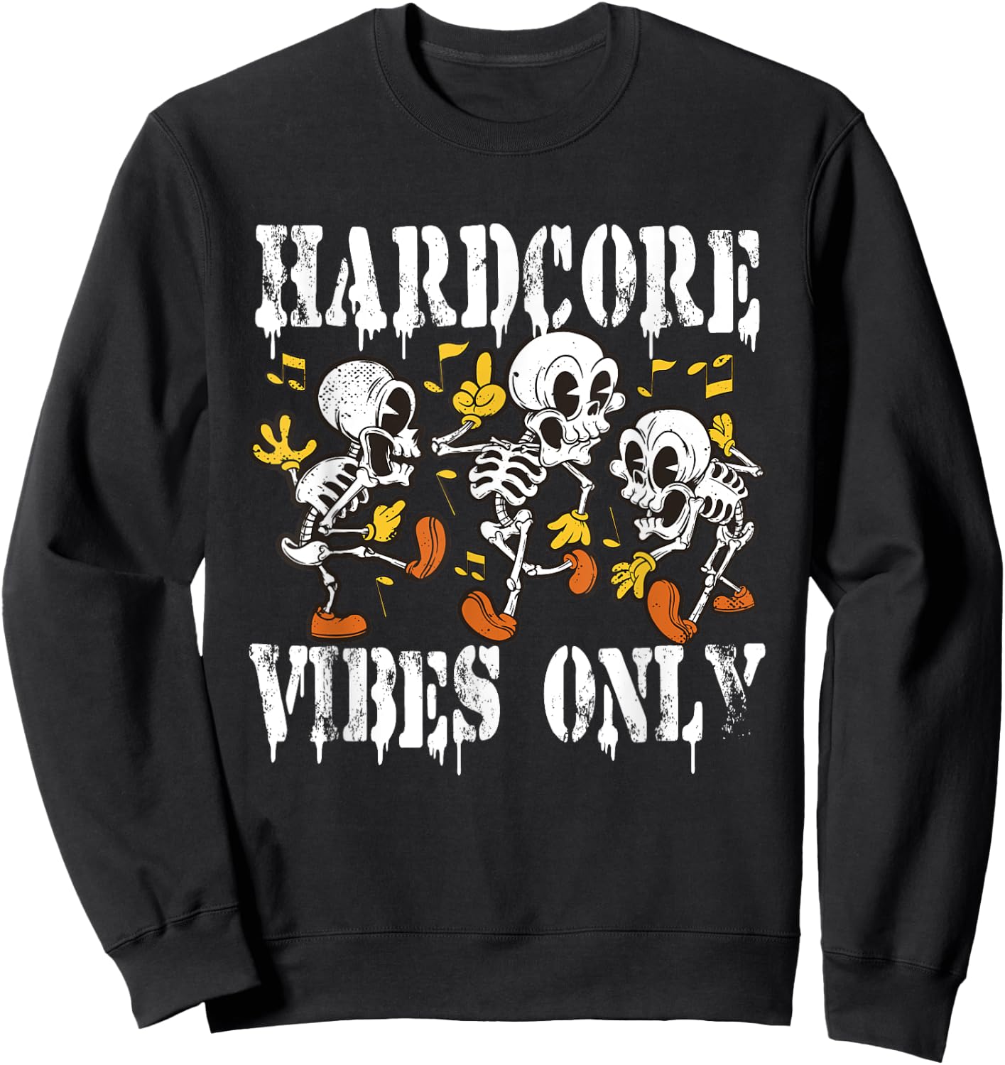 Hardcore Merch Rave Outfit Techno - Speedcore, Gabber , Black, S Sweatshirt - Sweatshirt | Black