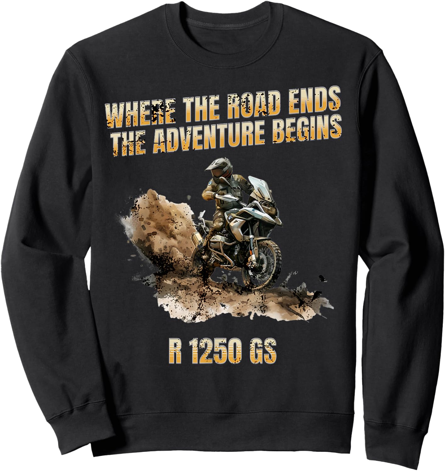 R 1250 GS Adventure Moto , Black, S Sweatshirt - Sweatshirt | Black