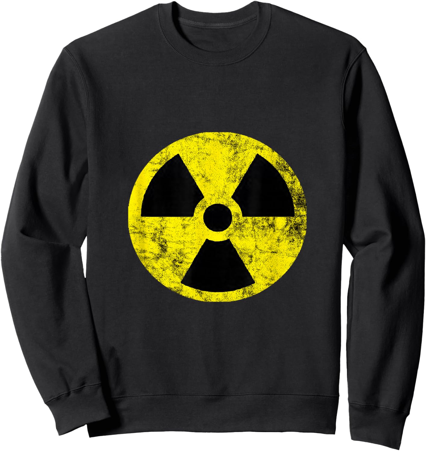 Nuclear Radiation Hazard Warning Fallout Symbol Sign Caution Sweatshirt - Sweatshirt | Black