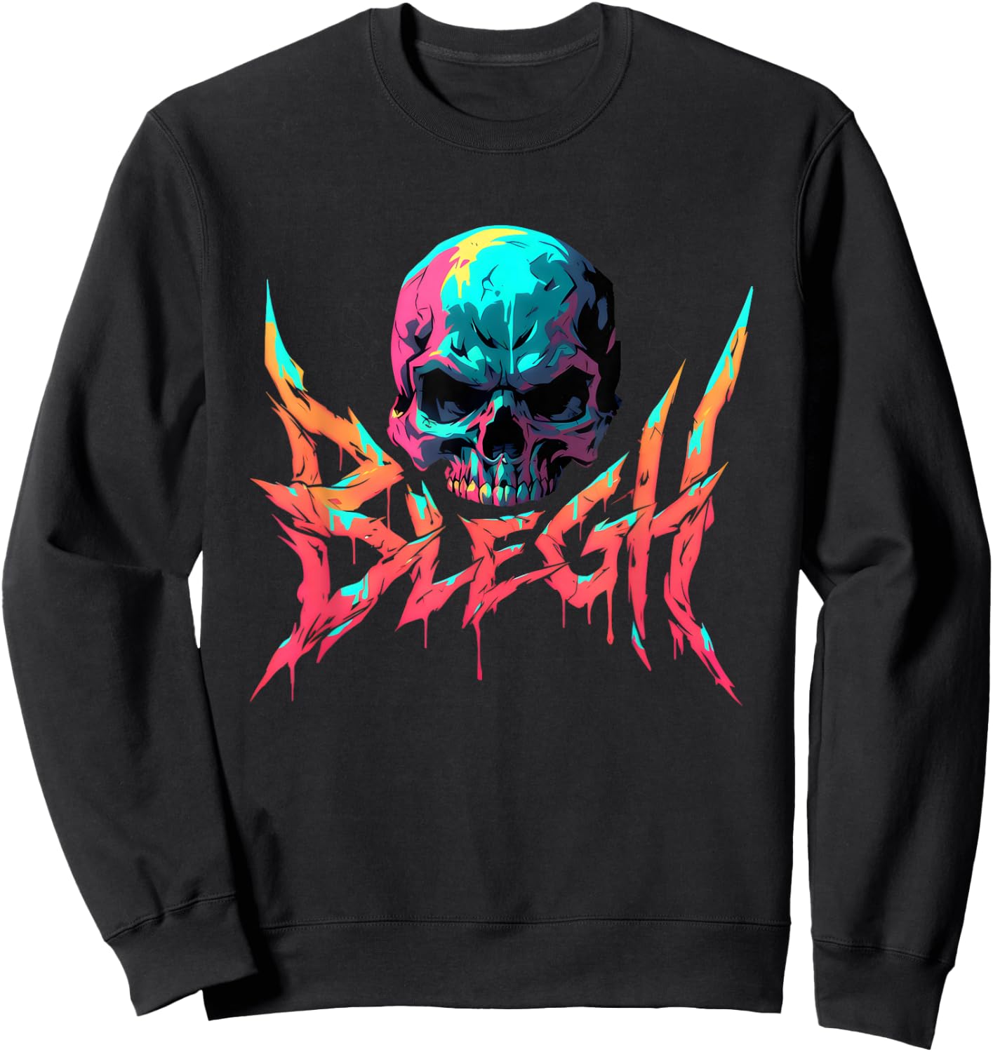 Blegh | Heavy Hardcore Metal Music | Metalcore Scream Sweatshirt - Sweatshirt | Black