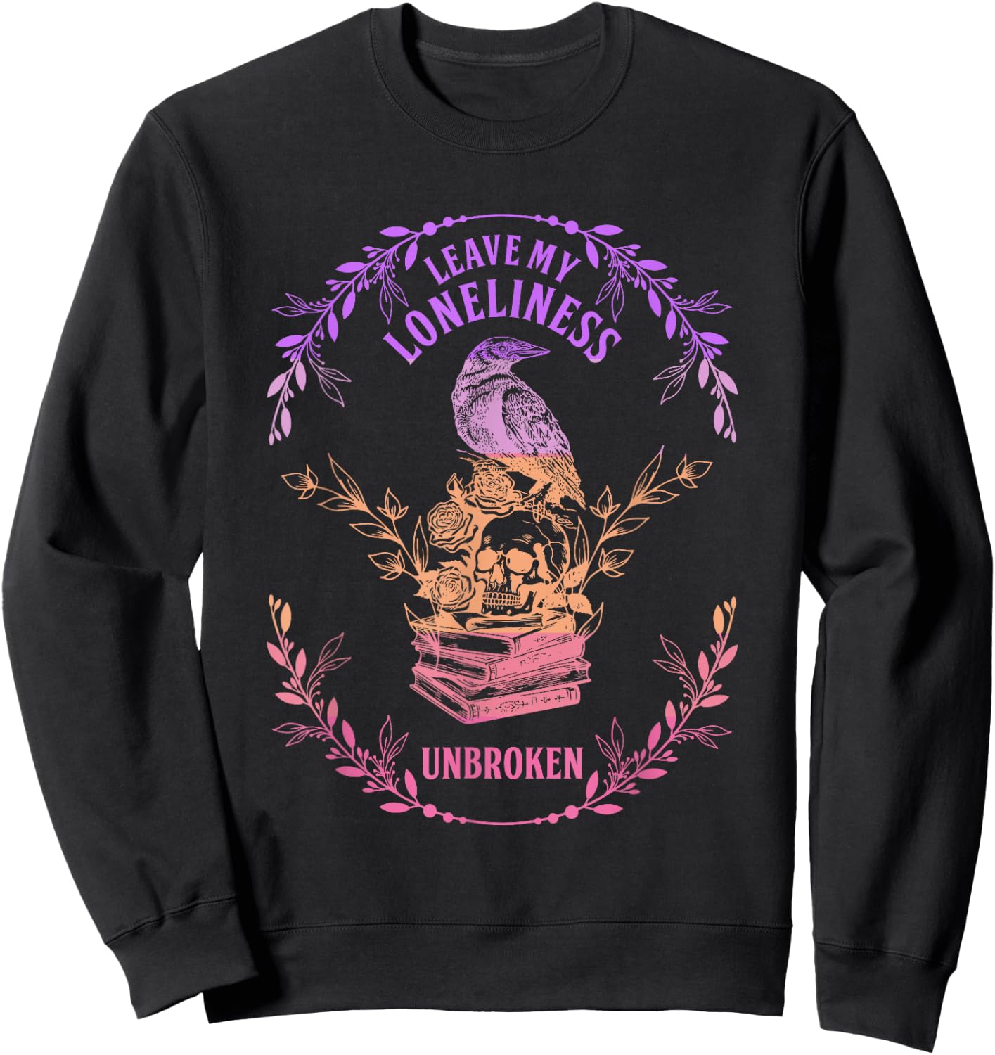 Leave My Loneliness Unbroken Existentialism Philosophy Bird Sweatshirt - Sweatshirt | Black