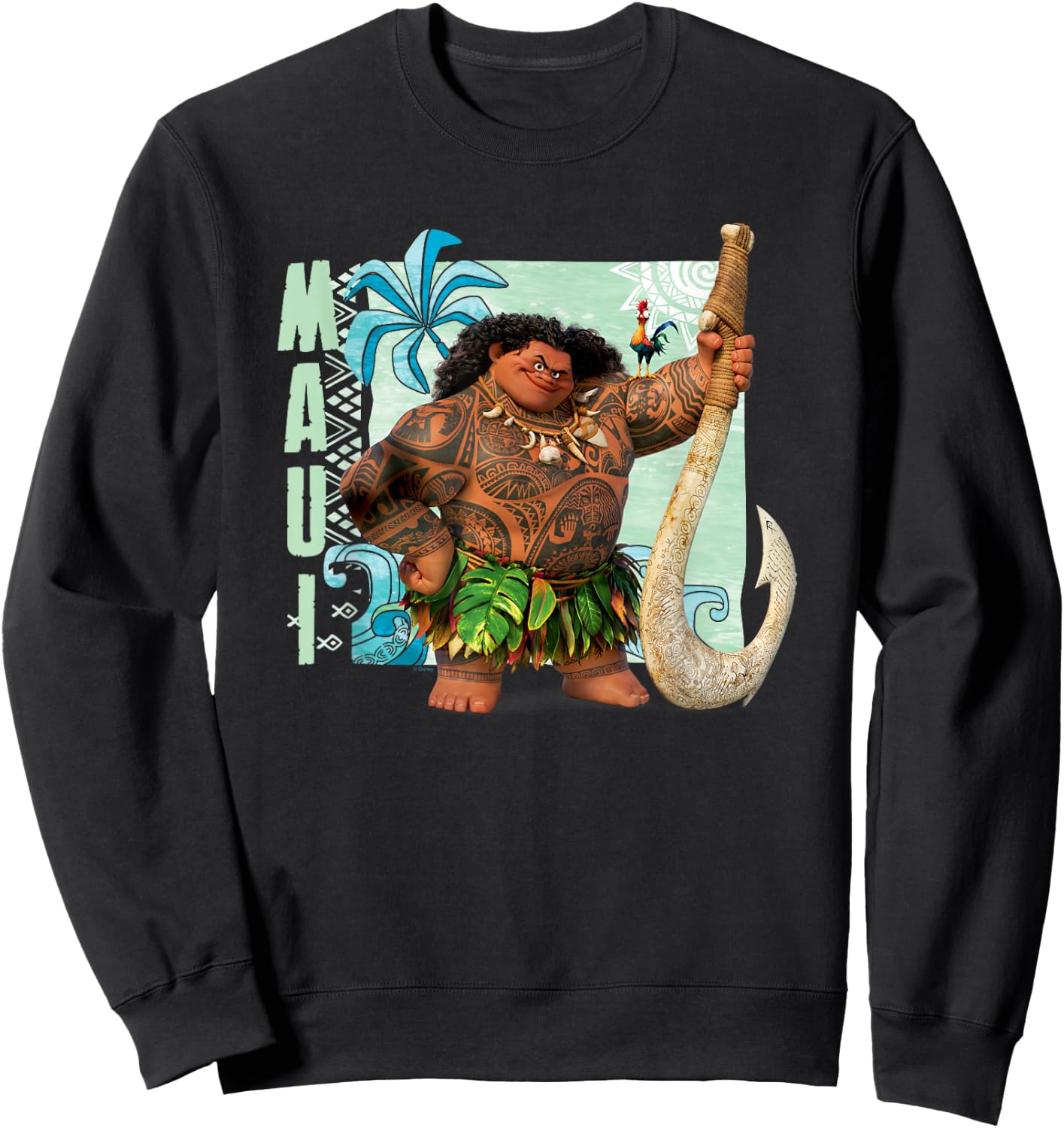 Moana Maui , black Sweatshirt - Sweatshirt | Black