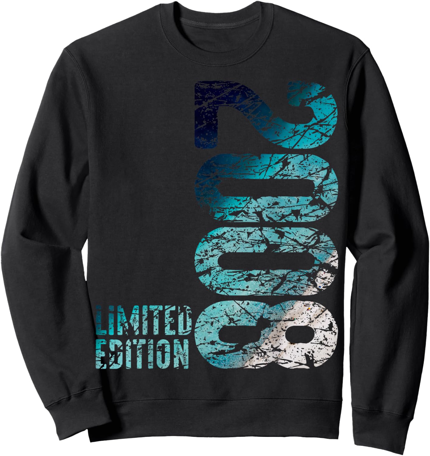 15th Birthday Boy Girl 15 Years 2008 Funny Gift , black Sweatshirt - Sweatshirt | Black