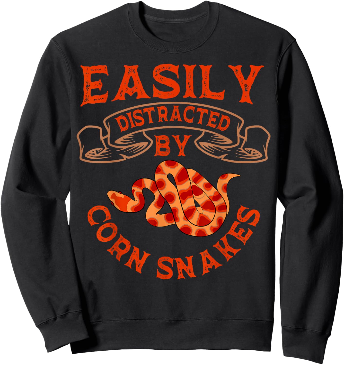 Corn Snake Breeder Pet Keeper Herpetologist Reptile Lover Sweatshirt - Sweatshirt | Black