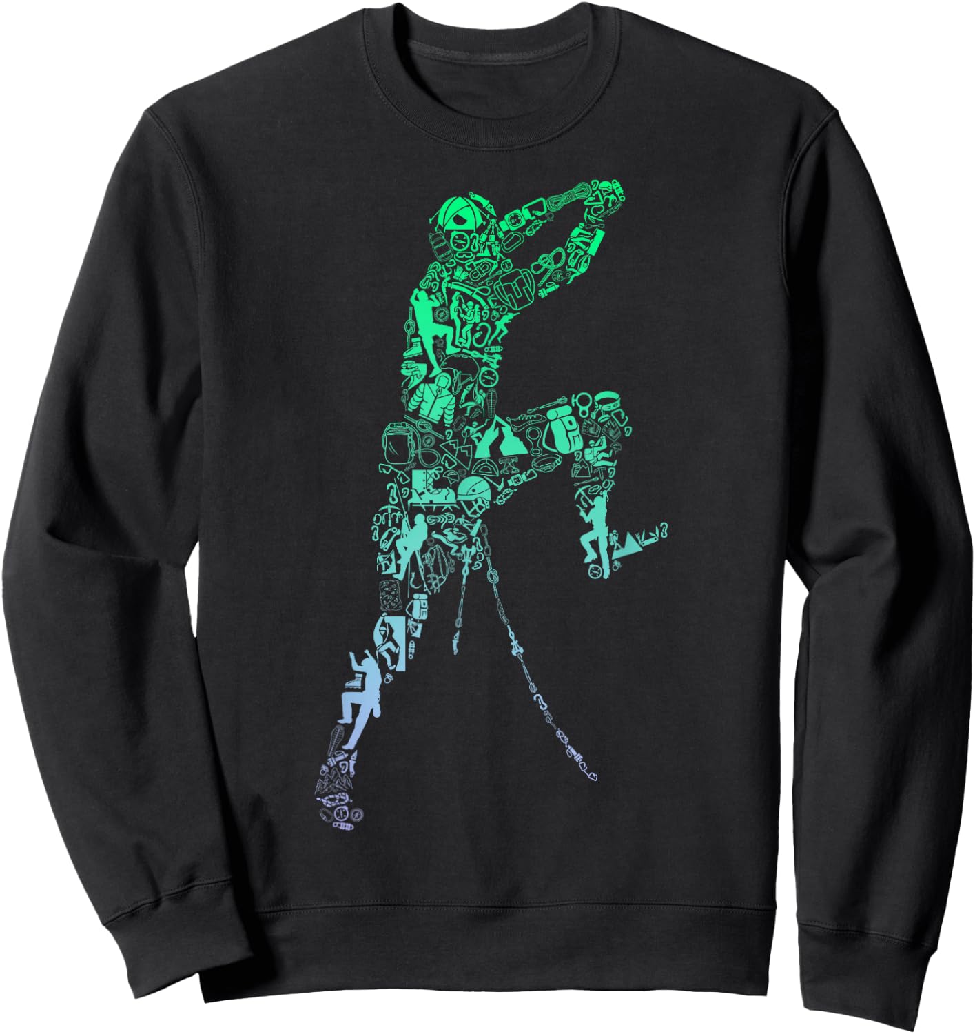 Boulder- für Kletterer | Jungen Klettern Sweatshirt - Sweatshirt | Black