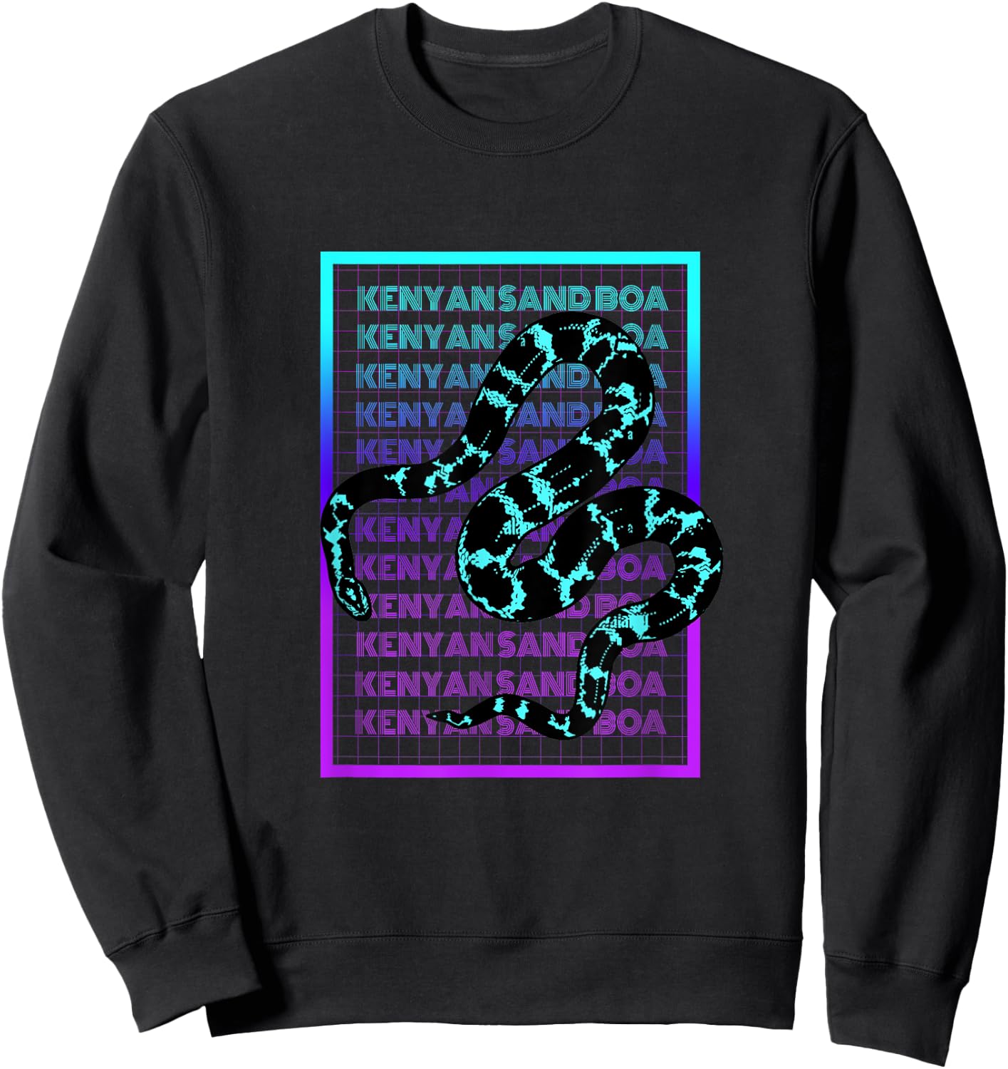 Kenyan Sand Boa Snake Vintage Retro Kenyan Sand Boa Sweatshirt - Sweatshirt | Black