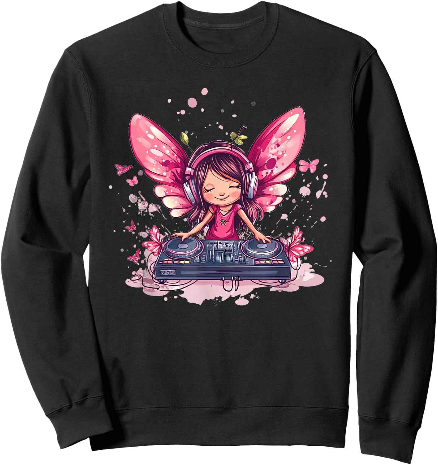 Dreamy Tunes avec costume Fairy DJ Emblem Sweatshirt - Sweatshirt | Black