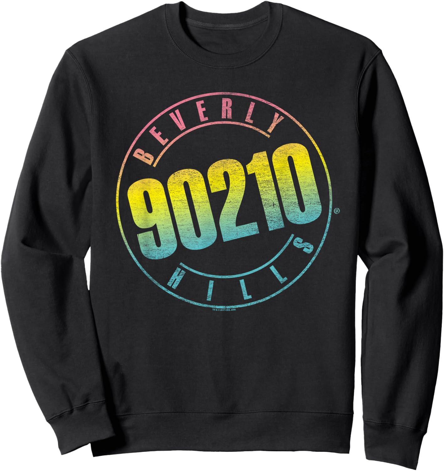 90210 Color Blend Logo Sweatshirt - Sweatshirt | Black