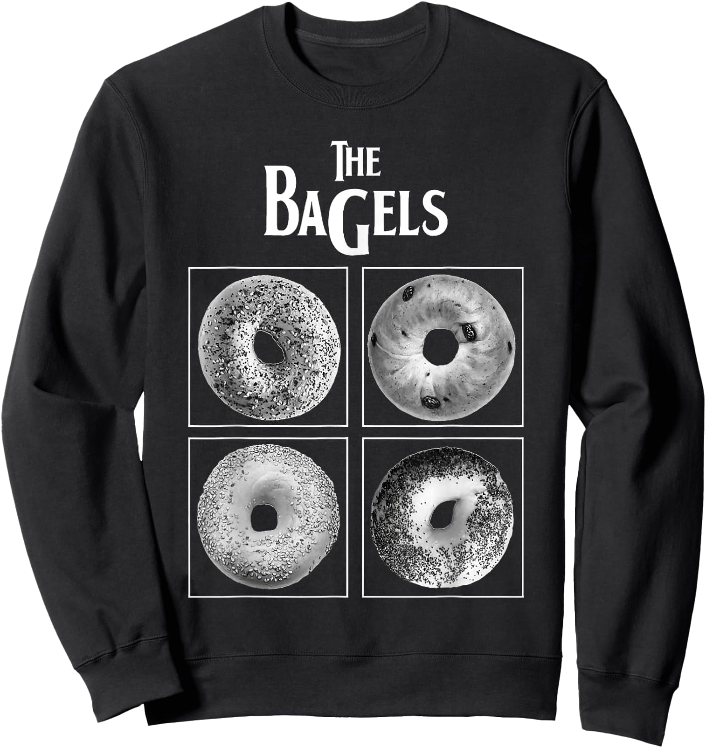The Bagels Funny Bagel Bread Foodie Lover Bakery Food Gifts Sweatshirt - Sweatshirt | Black