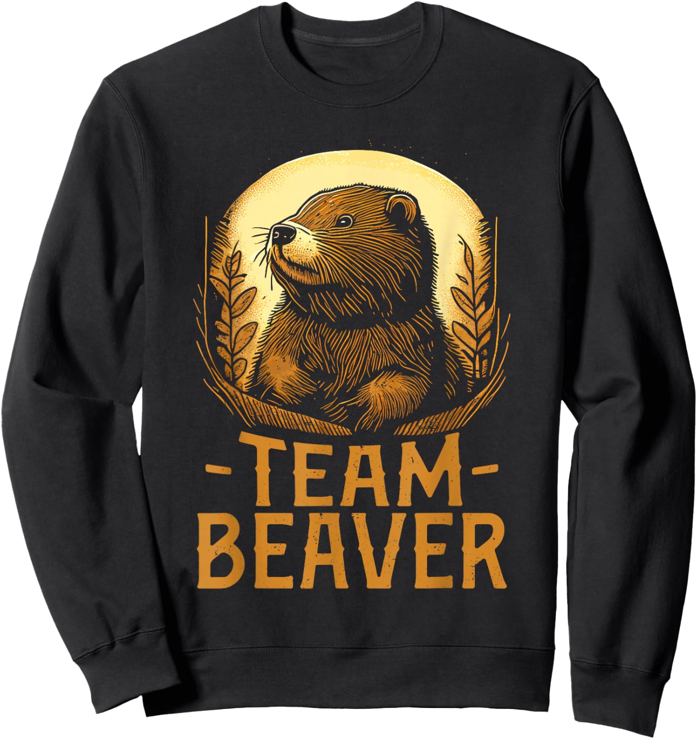 Team Beaver - Funny Cute Beaver Lover Sweatshirt - Sweatshirt | Black