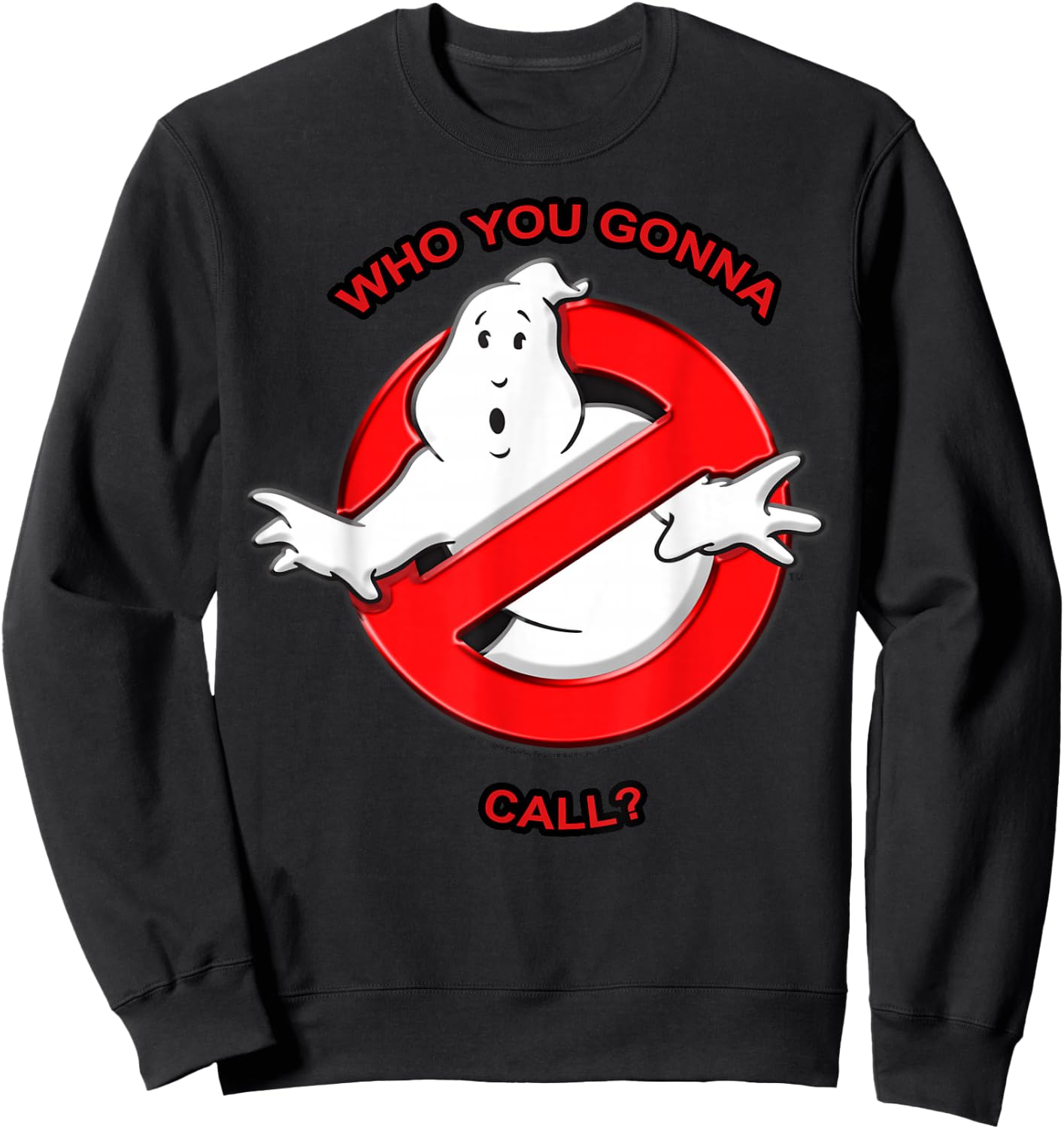 Ghostbusters Who You Gonna Call? Logo Sweatshirt - Sweatshirt | Black
