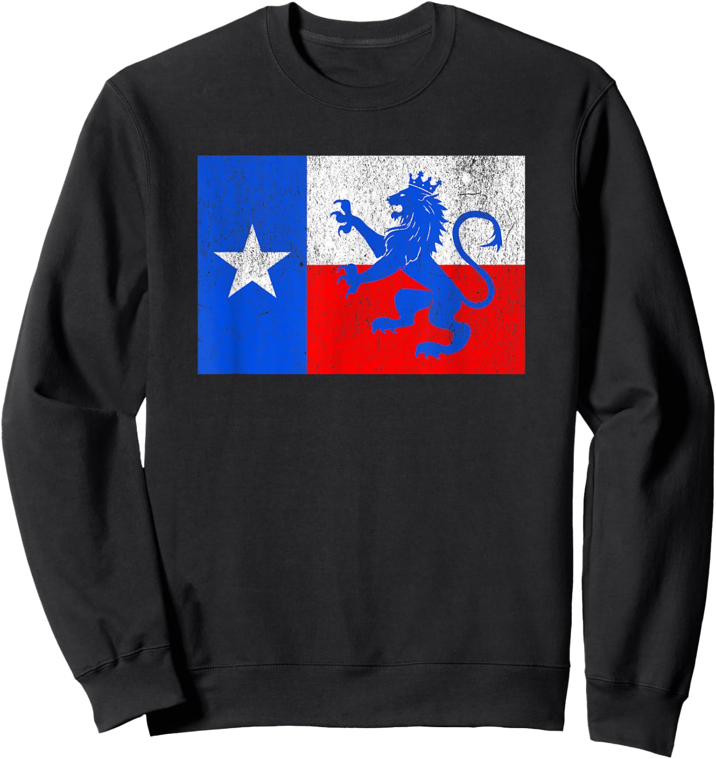 Texas Dutch Lion Flag Sweatshirt - Sweatshirt | Black
