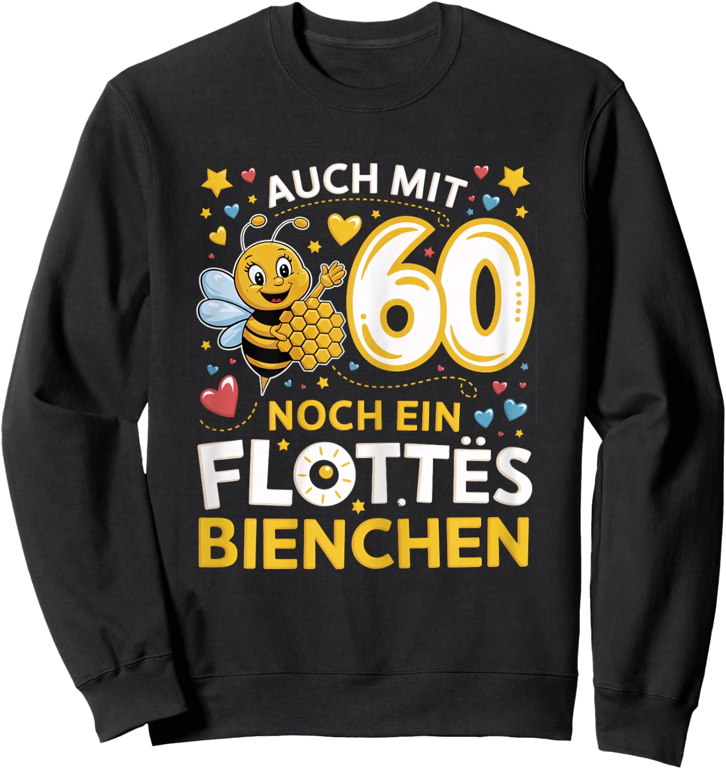 60th Birthday Woman 60 Years 1964 Decorative Funny Gift Women's , black Sweatshirt - Sweatshirt | Black