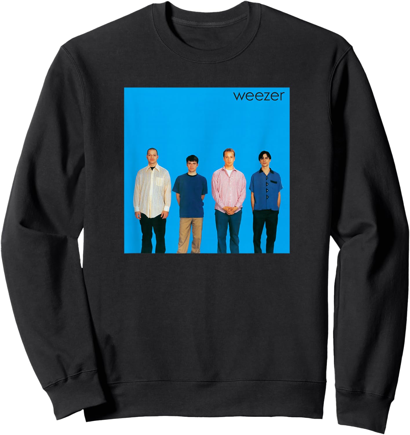 Weezer Album Cover Blue Sweatshirt - Sweatshirt | Black