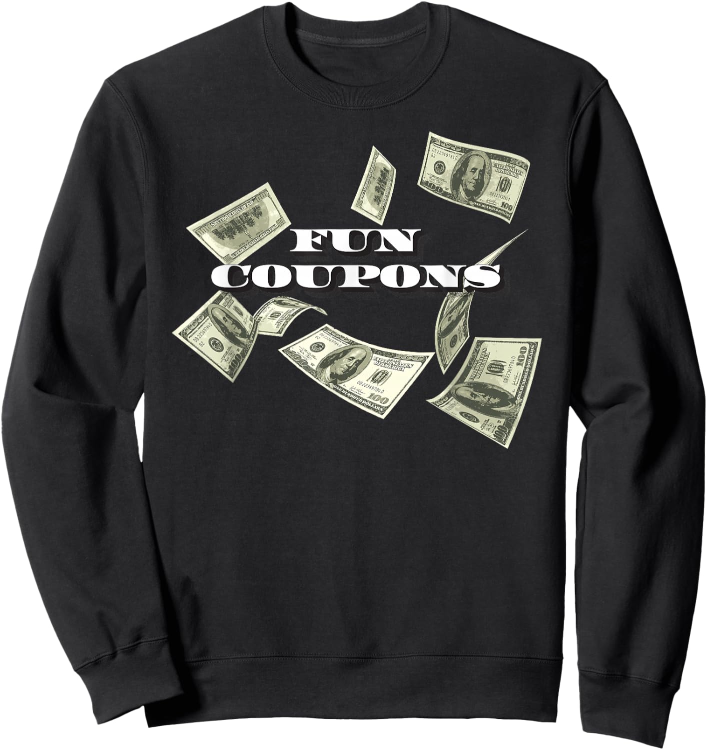 The Wolf of Wall Street Fun Coupons Sweatshirt - Sweatshirt | Black