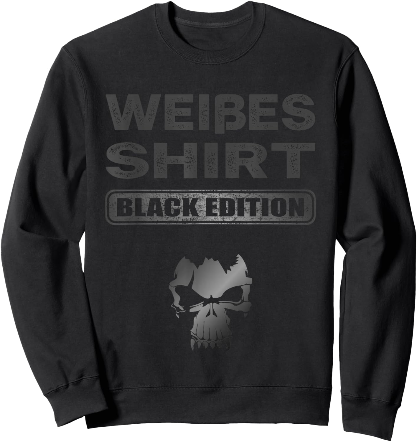 Sarcasm Black Edition: White Sweatshirt - Sweatshirt | Black