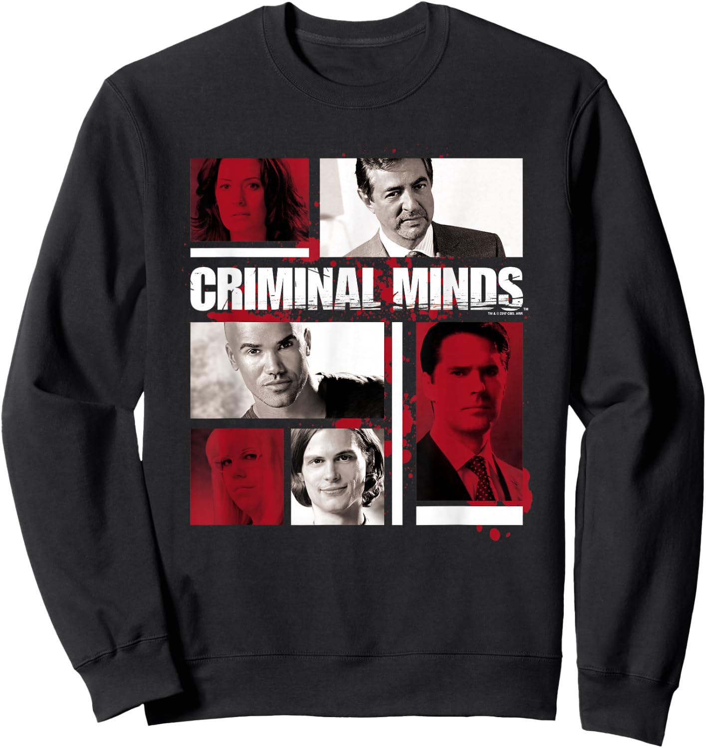 Criminal Minds Character Boxes , black Sweatshirt - Sweatshirt | Black