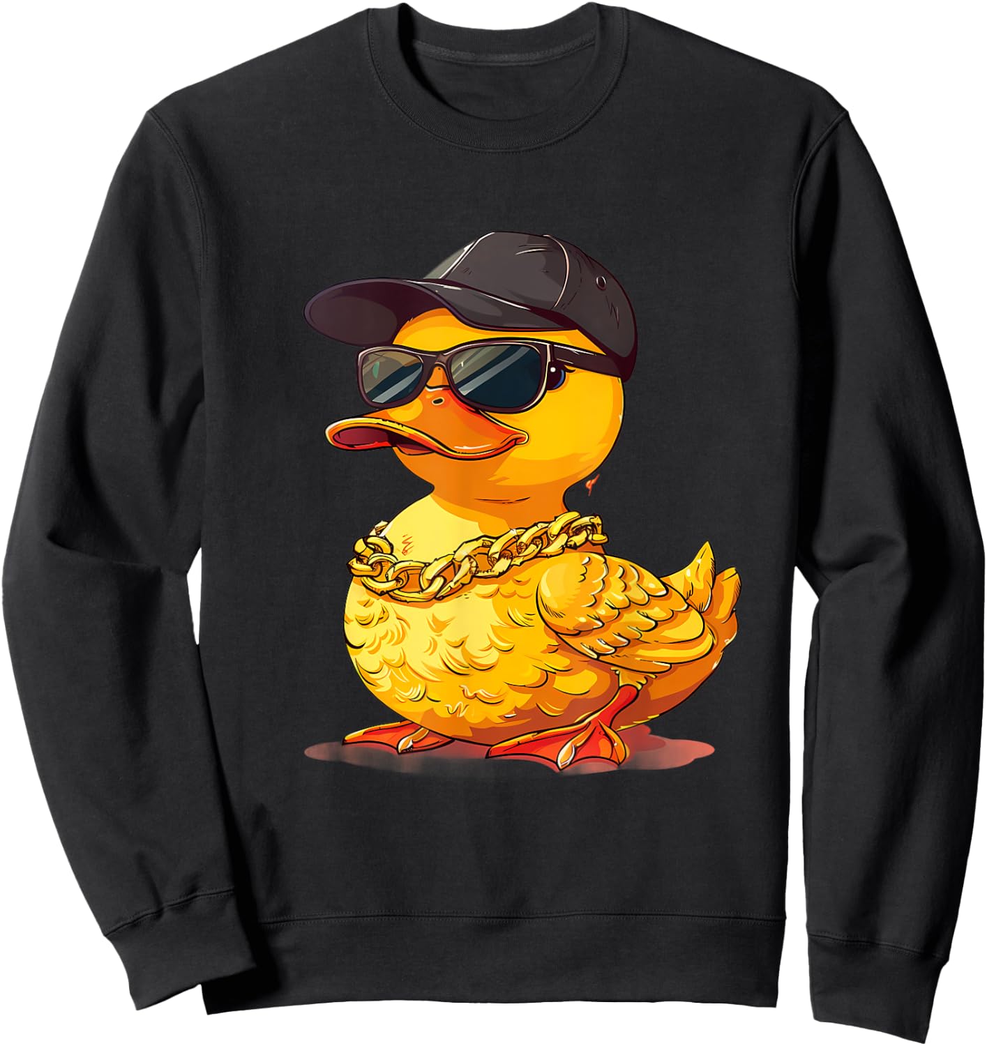 Rubber Duck Hip Hop Rubber Duckie Fashion Rubber Duckling Sweatshirt - Sweatshirt | Black