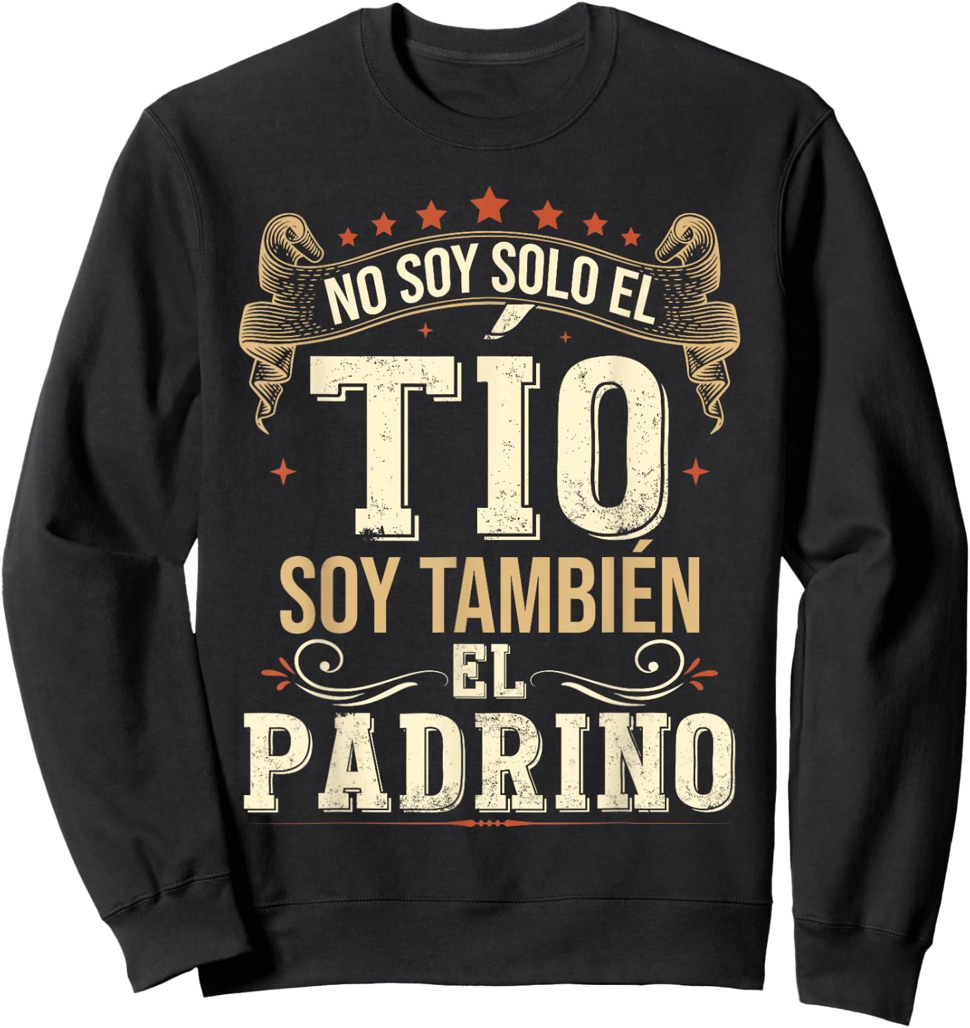 Regalos Originales para Tio Primerizos Embarazo No Soy Solo El To Soy Tambien El Padrino Sweatshirt - Sweatshirt | Black