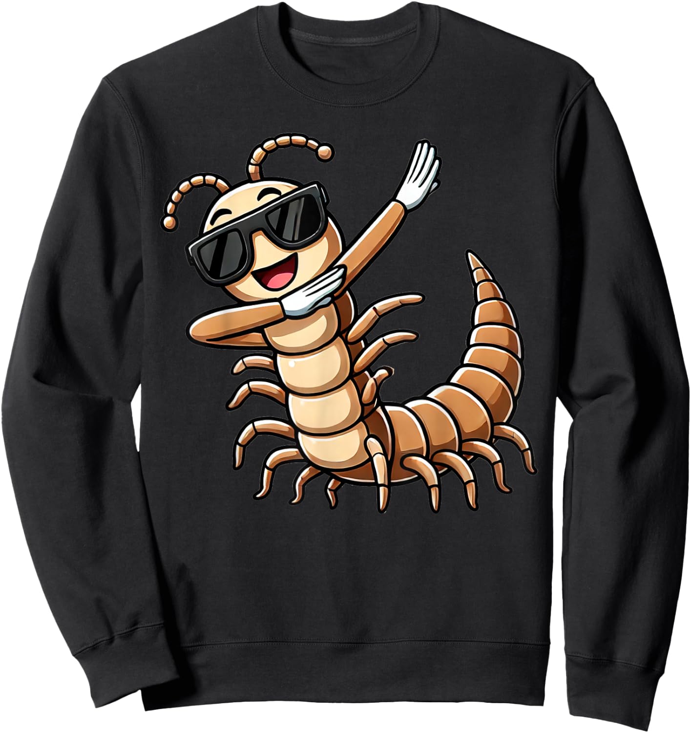 Dabbing Centipede Funny Insect with Centipede , black Sweatshirt - Sweatshirt | Black