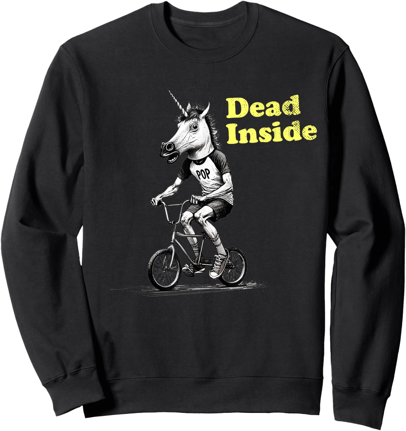 Funny I'm Dead Inside sarcastic depression humour Sweatshirt - Sweatshirt | Black