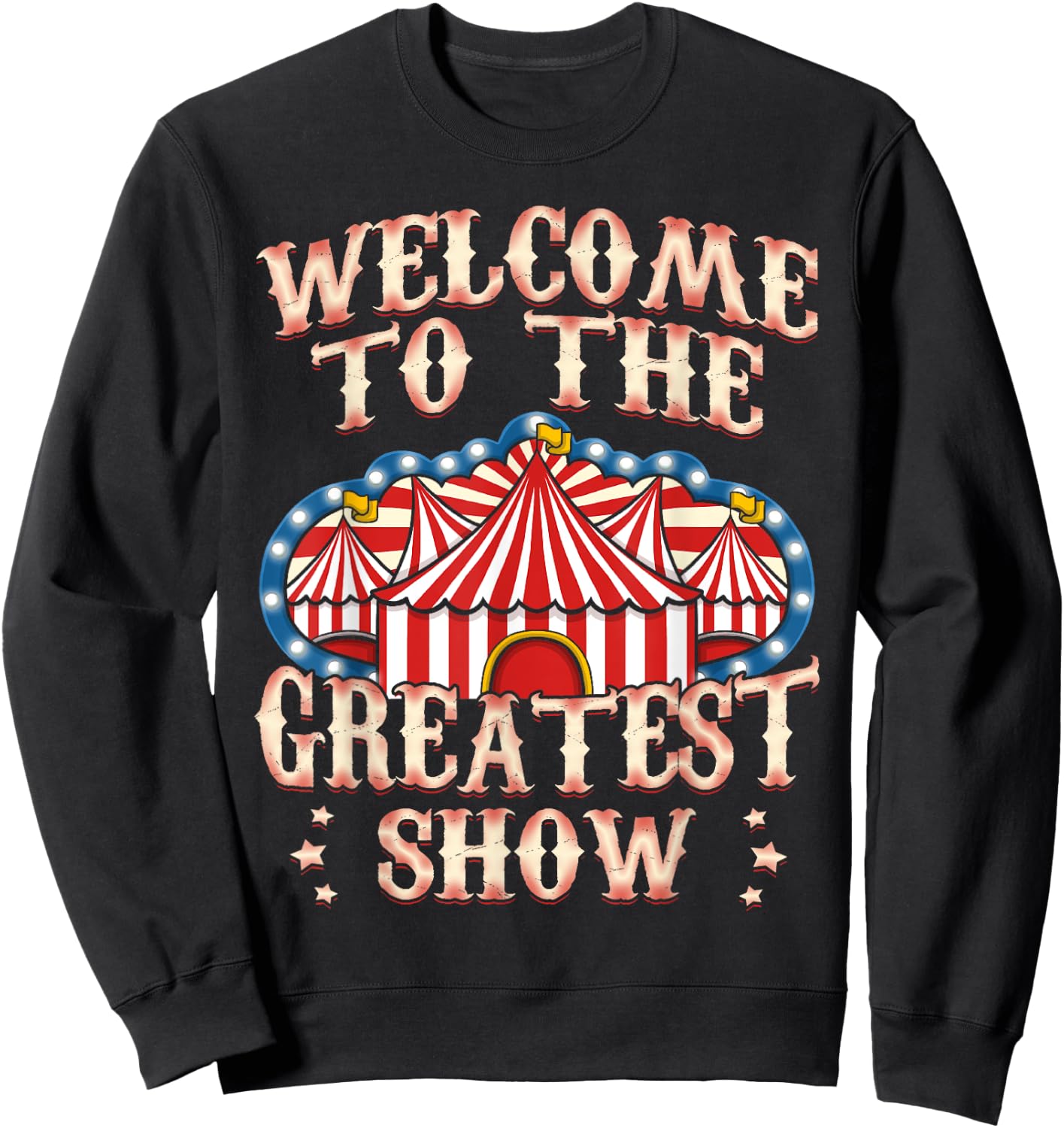 Circus Party Gift Clown Lion Fire Ring Acrobat Funny , black Sweatshirt - Sweatshirt | Black