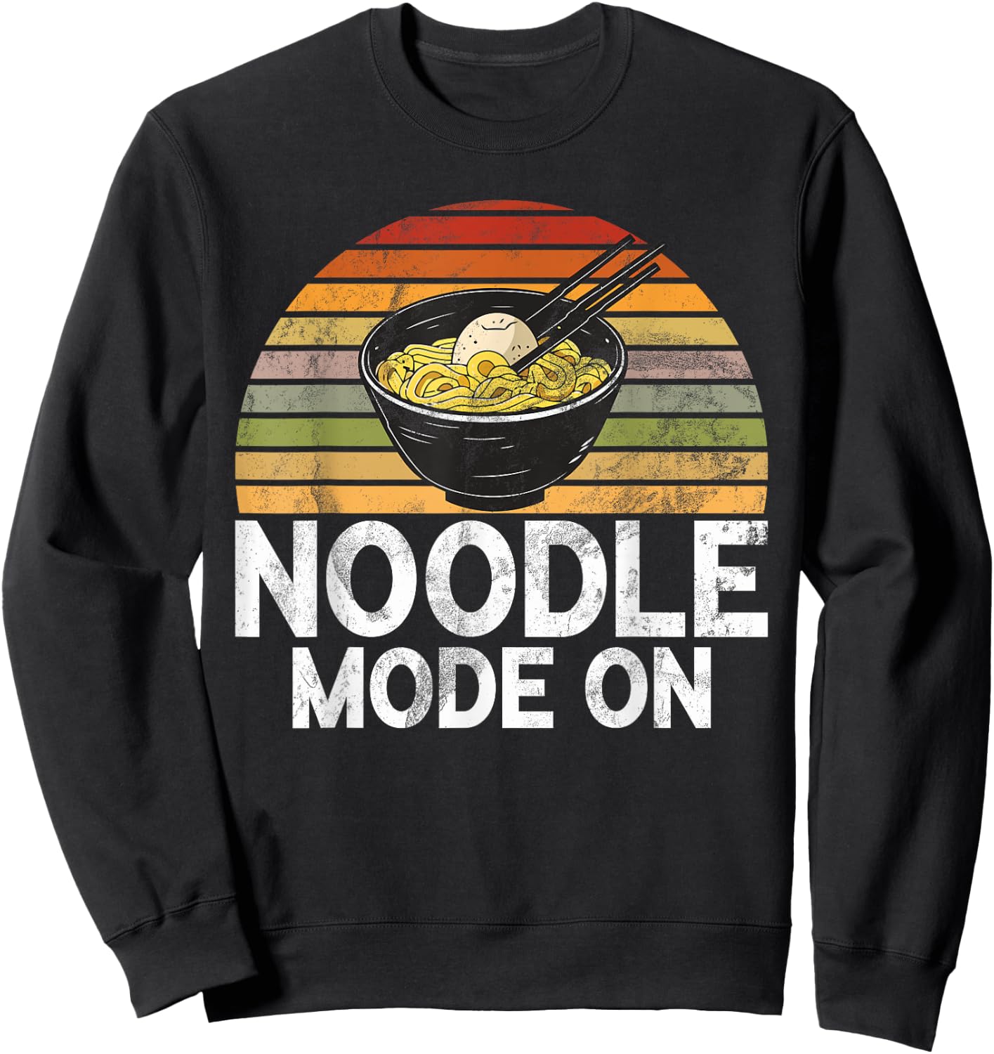 Noodle Mode On Noodles Sweatshirt - Sweatshirt | Black