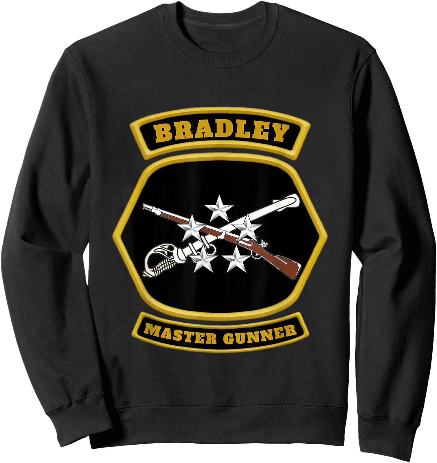Bradley Master Gunner Emblem graphic Sweatshirt - Sweatshirt | Black